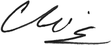 President Christine M. Riordan Signature